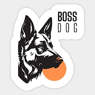 Funny Bos Dog Cool Sticker